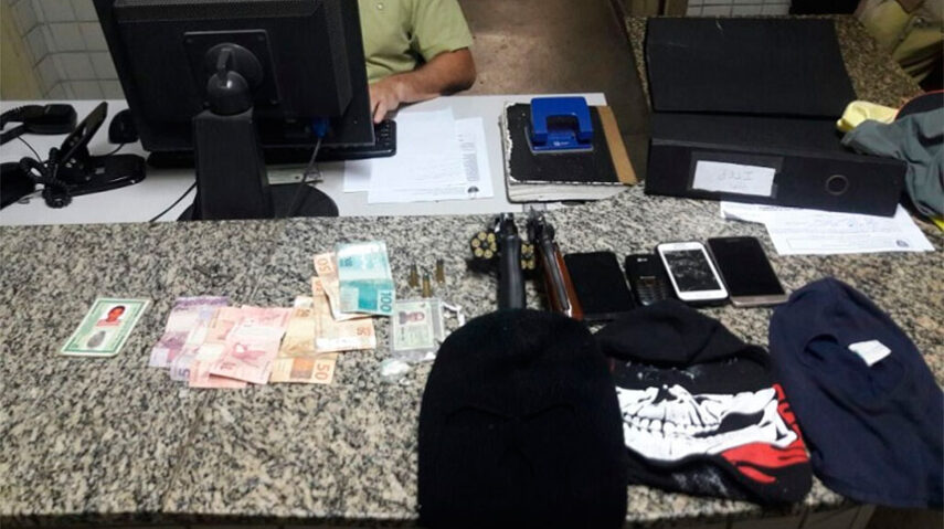 Material apreendido em Macau