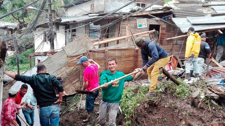 Deslizamento de terra na Colômbia