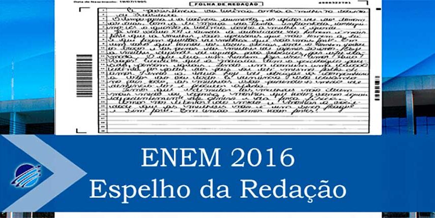 Espelho da redação do enem