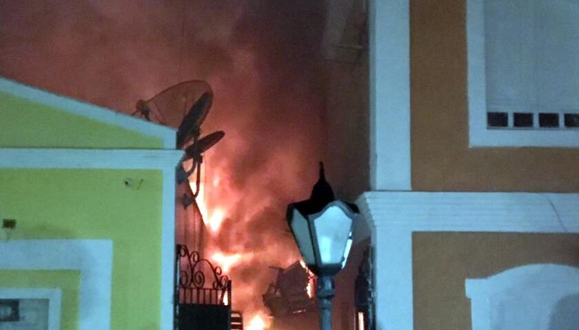 Incêndio no Café e Artesanato